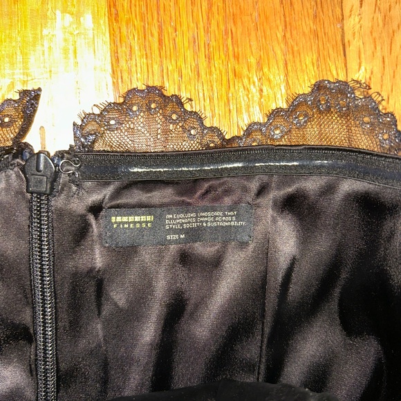 Finesse Black Lace-Trimmed Dress - Picture 3 of 7